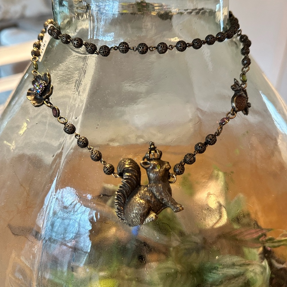 Lacontessa Gold Squirrel Pendant Necklace